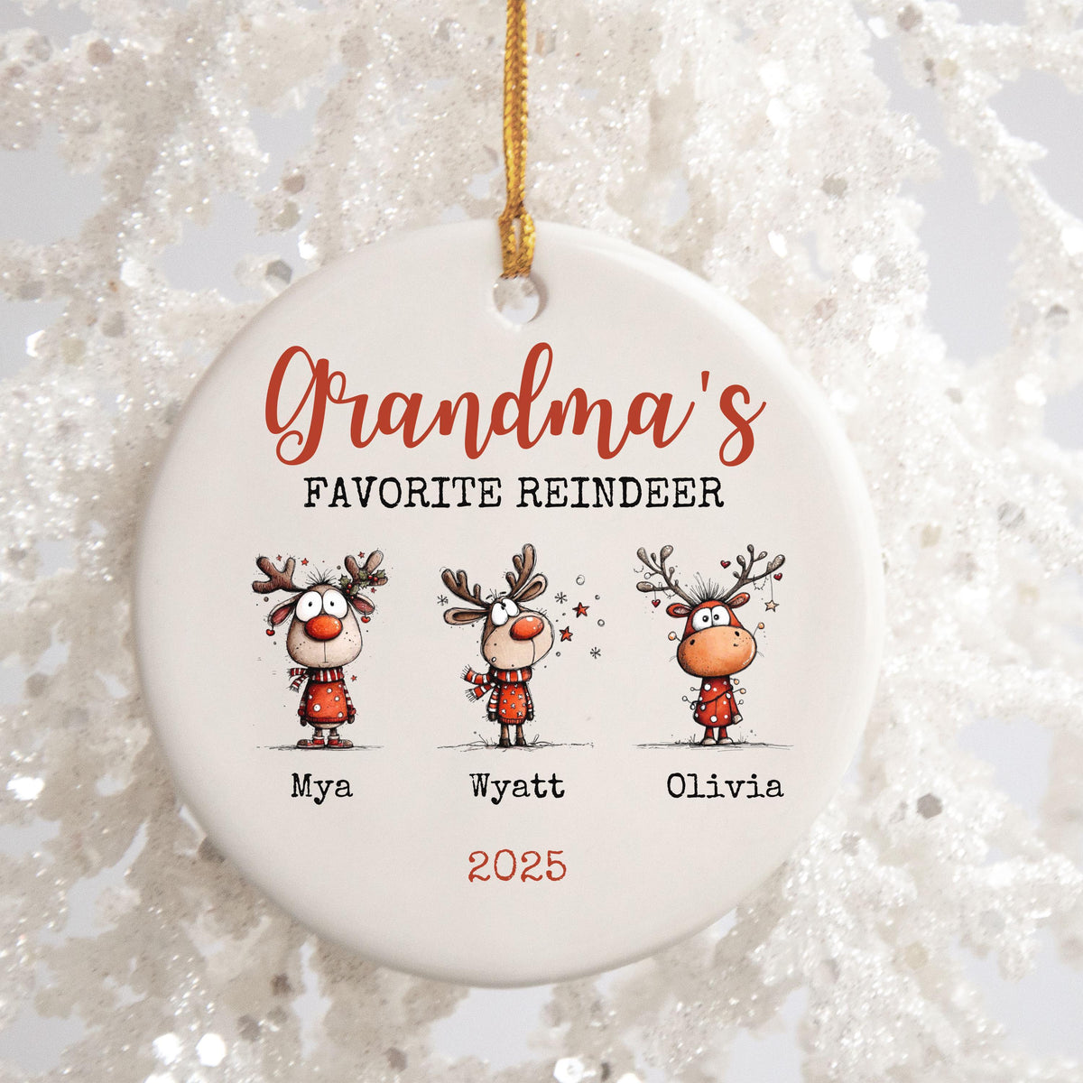 Christmas Gift for Grandparents Personalized Christmas Ornament Custom Grandparent Gift for Christmas Keepsake Gift Grandkids