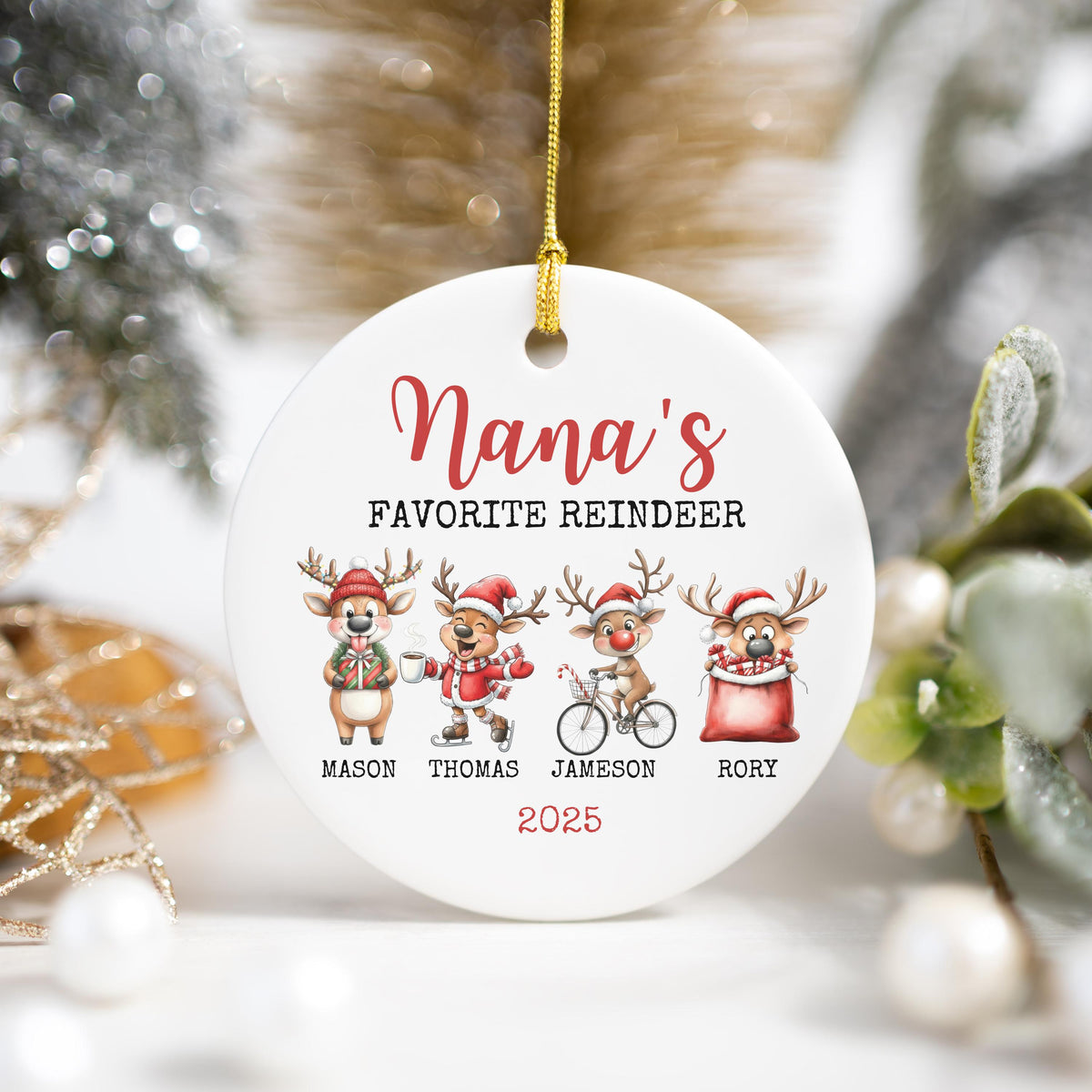 Christmas Gift for Grandparents Personalized Christmas Ornament Custom Grandparent Gift for Christmas Keepsake Gift Grandkids