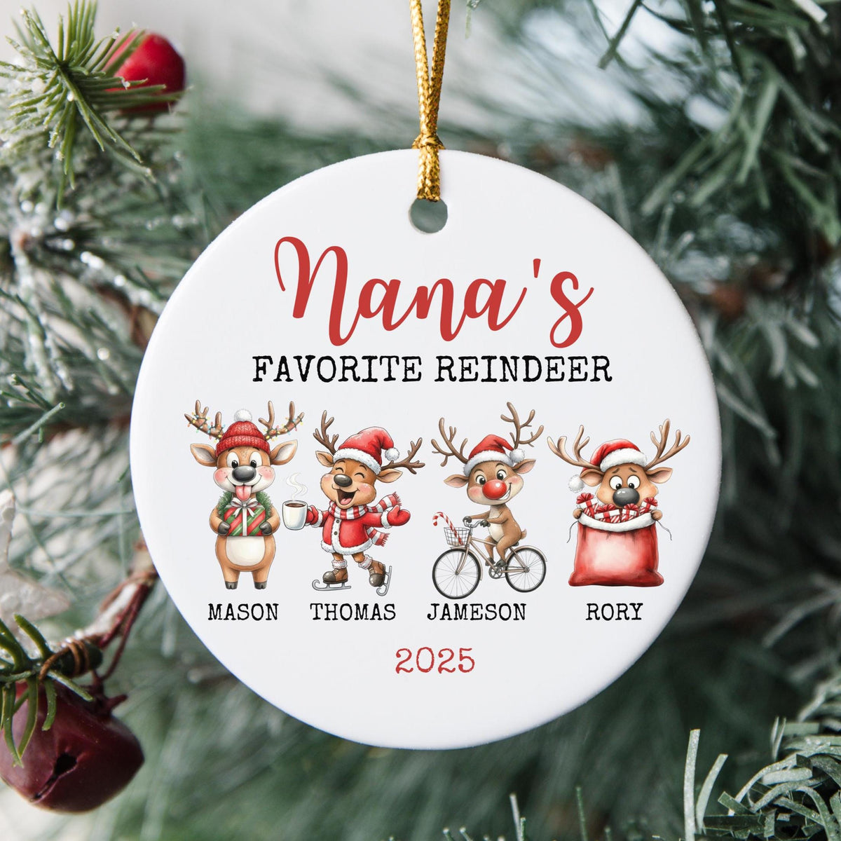 Christmas Gift for Grandparents Personalized Christmas Ornament Custom Grandparent Gift for Christmas Keepsake Gift Grandkids
