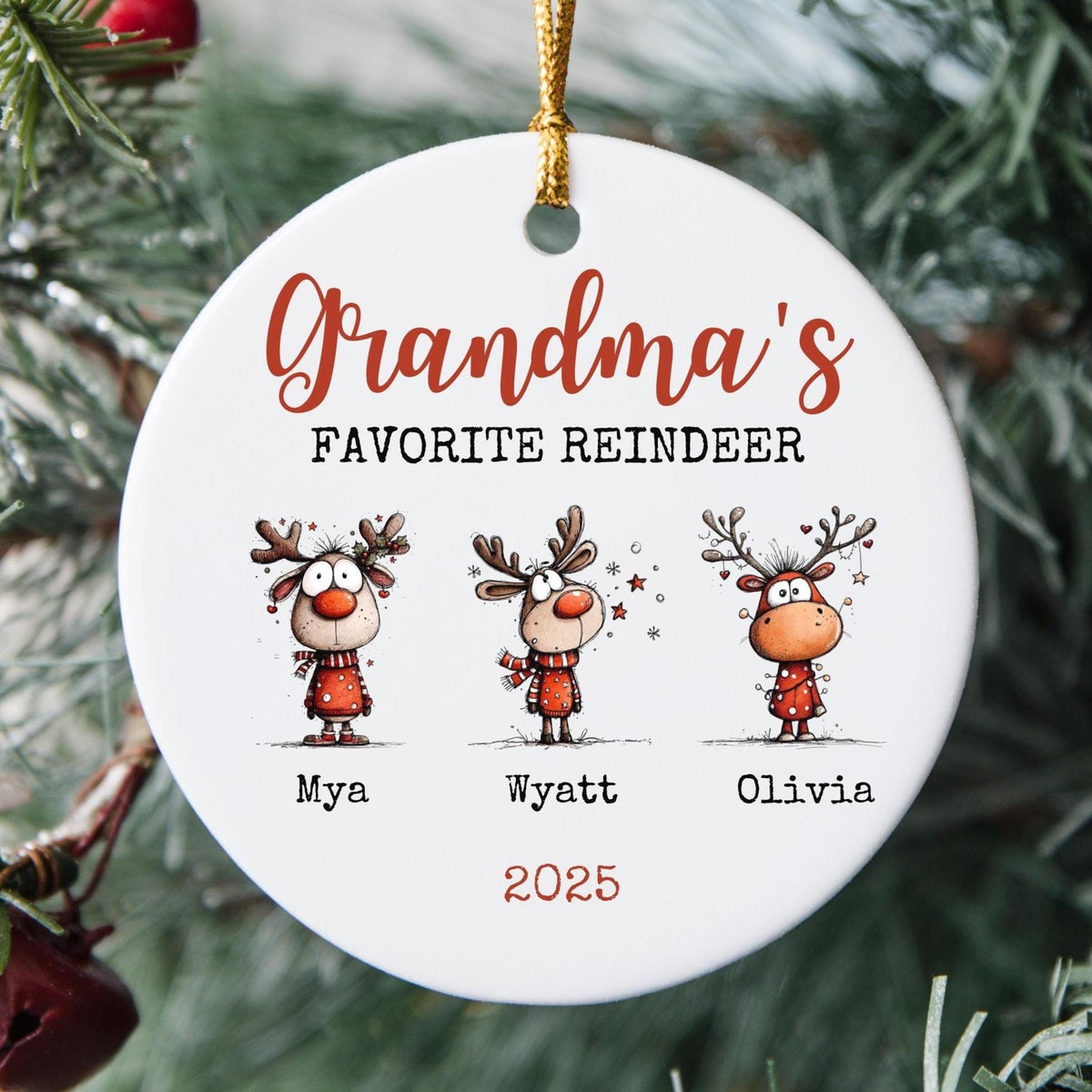 Personalized Grandparents Christmas Ornament