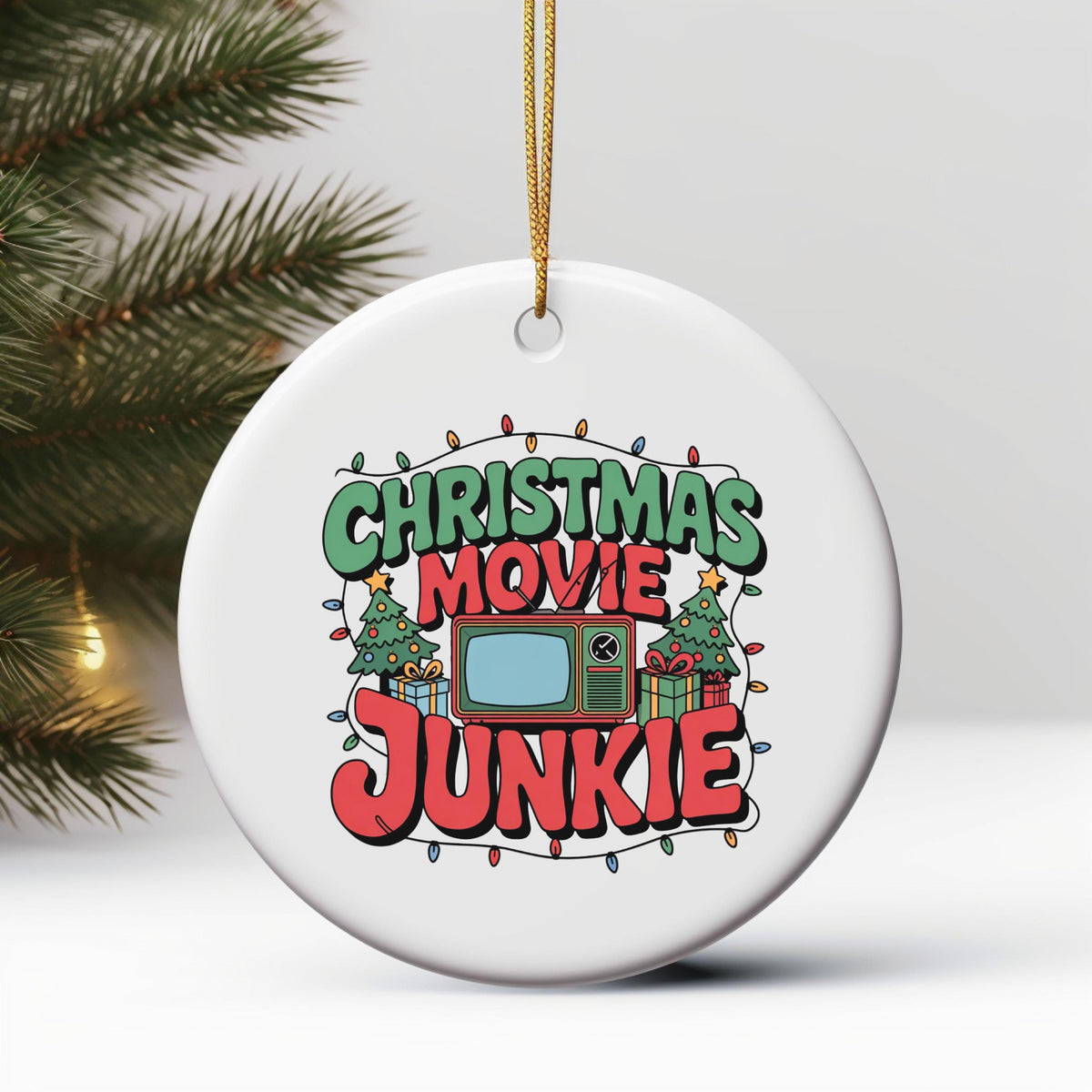 Christmas Movie Lover Ornament