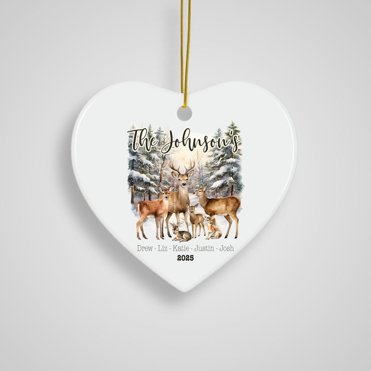 Personalized New Family Christmas Ornament