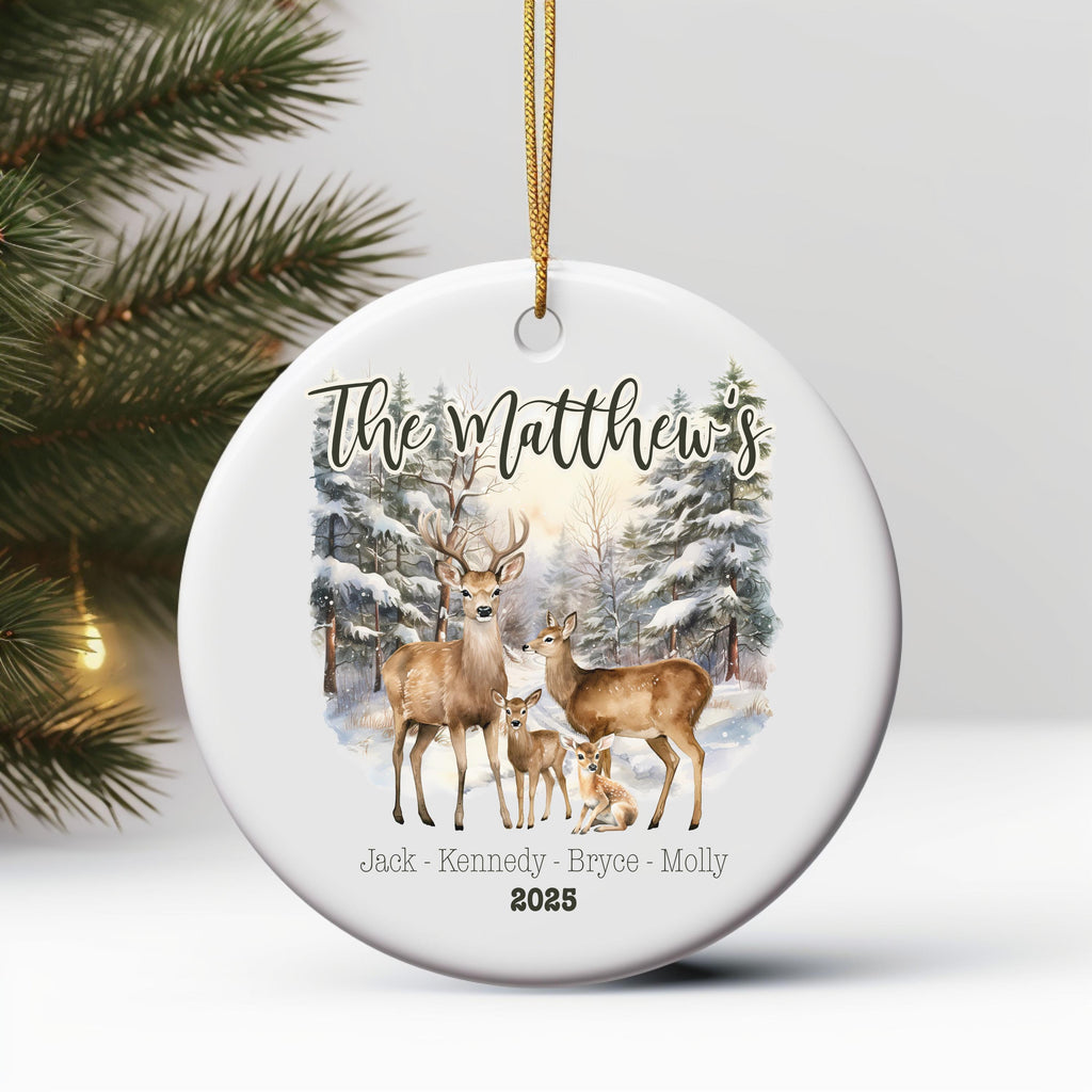 Personalized New Family Christmas Ornament