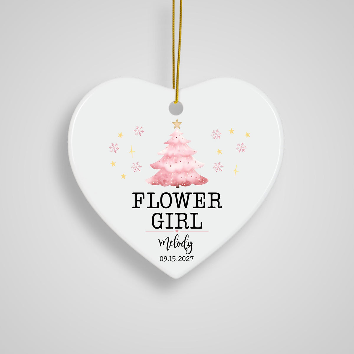 Flower Girl Christmas Ornament Flower Girl Wedding Gift Flower Girl Ornament Keepsake for Flower Girl Appreciation Thank You 