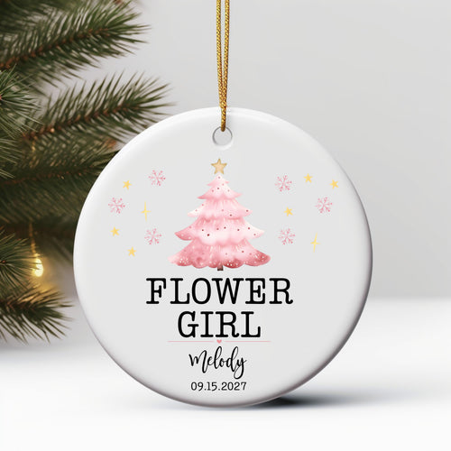 Flower Girl Christmas Ornament