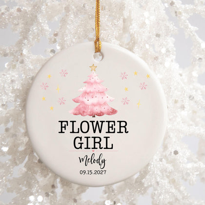 Flower Girl Christmas Ornament