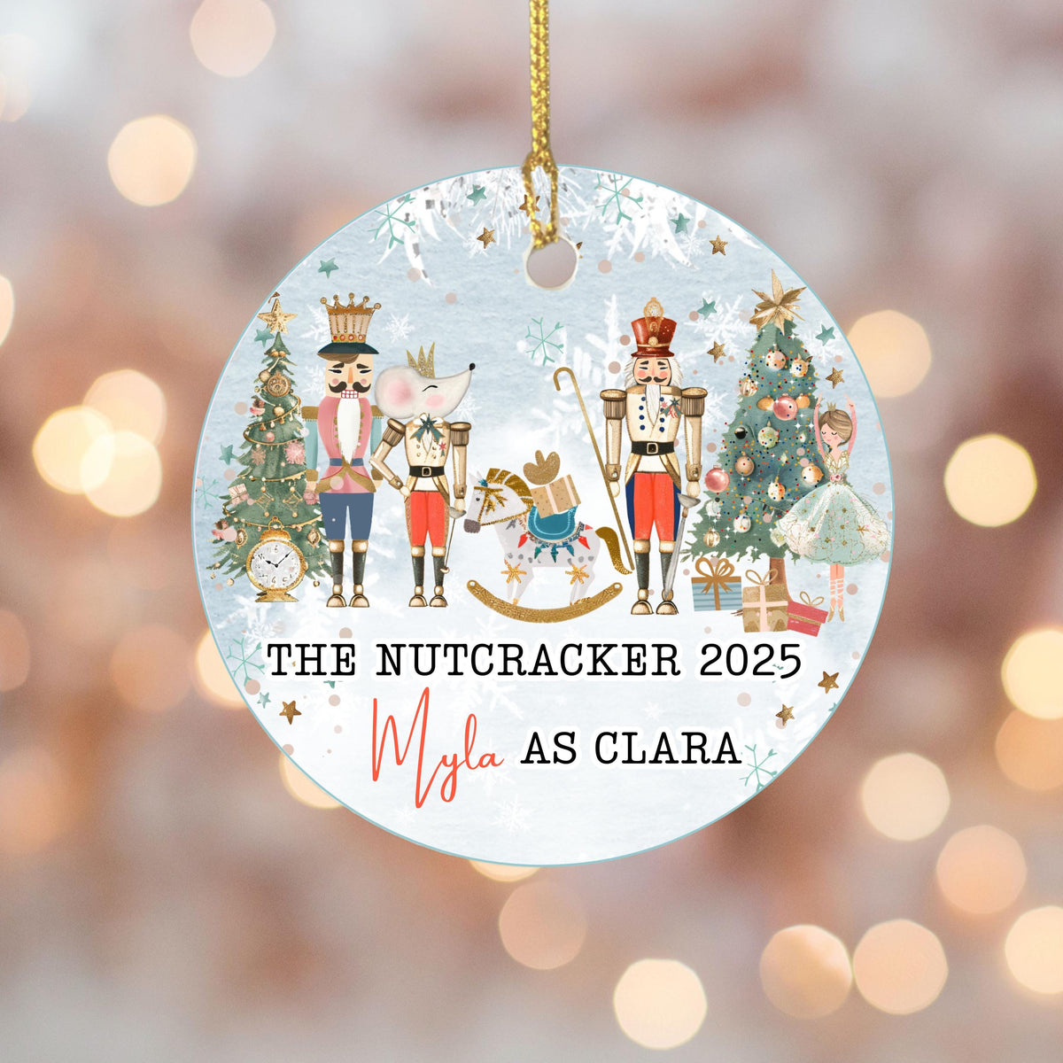 Nutcracker Ornament Nutcracker Play Ballerina Ornament Nutcracker Ballet Sugar Fairy Clara Christmas Gift Nutcracker Christma