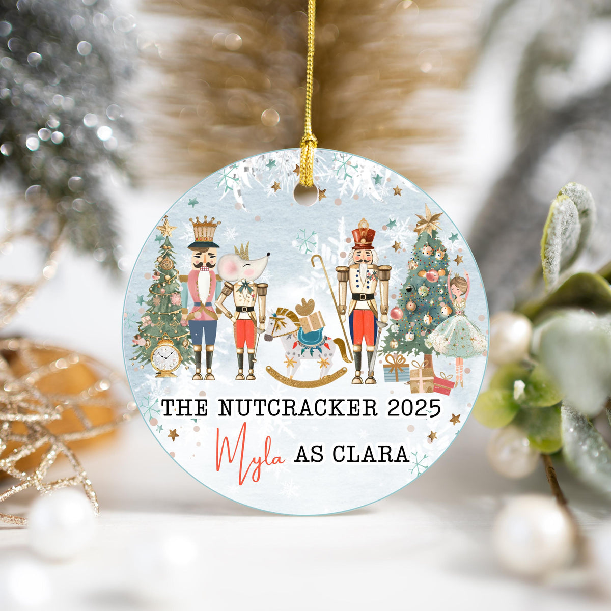 Nutcracker Ornament Nutcracker Play Ballerina Ornament Nutcracker Ballet Sugar Fairy Clara Christmas Gift Nutcracker Christma