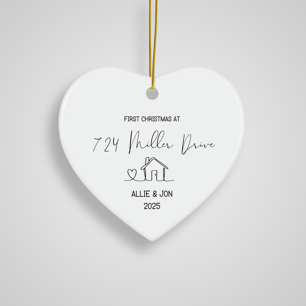 New Home Personalized Christmas Ornament Housewarming Gift for New Home Owners Gift from Realtor New Home Keepsake Christmas 