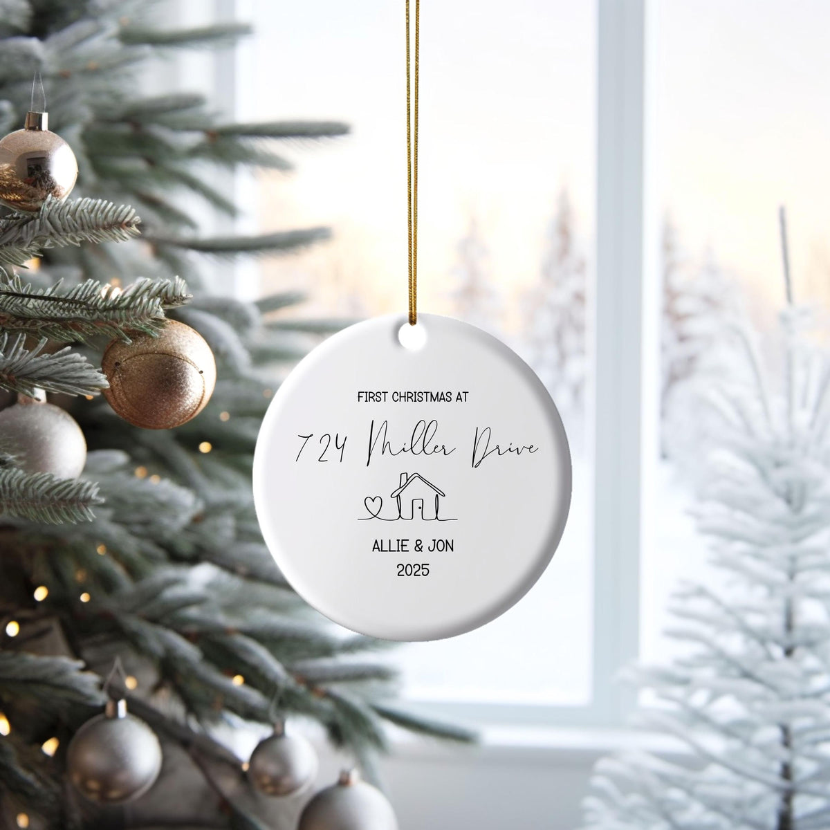 New Home Personalized Christmas Ornament Housewarming Gift for New Home Owners Gift from Realtor New Home Keepsake Christmas 