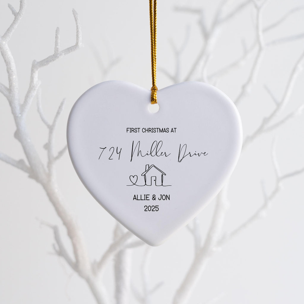 New Home Personalized Christmas Ornament Housewarming Gift for New Home Owners Gift from Realtor New Home Keepsake Christmas 