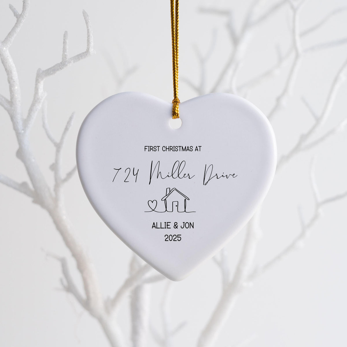 New Home Personalized Christmas Ornament Housewarming Gift for New Home Owners Gift from Realtor New Home Keepsake Christmas 