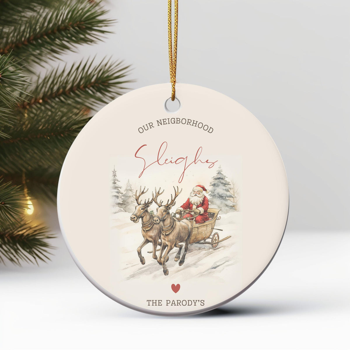 Neighbor Christmas Gift for Neighbor Best Neighbor Ever Christmas Ornament Neighbor Appreciation Gift Neighbor Christmas Gift