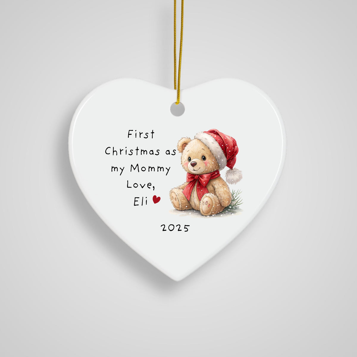 First Christmas as Mommy Ornament from Baby Personalized New Parent Ornament Personalized Ornament for New Mom Christmas Gift