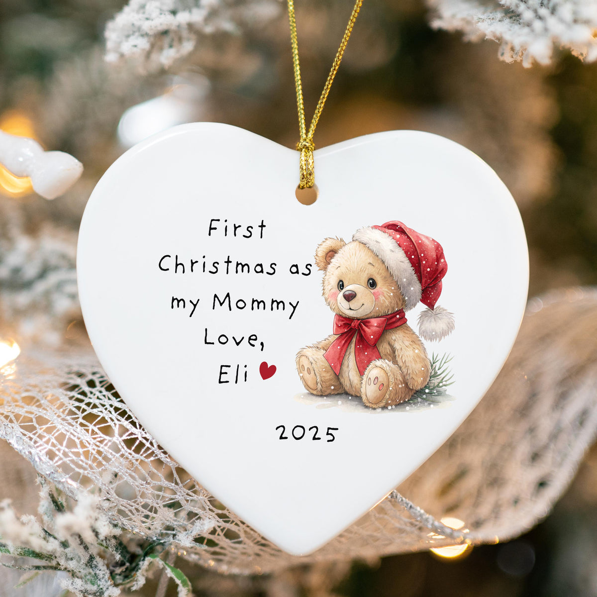 First Christmas as Mommy Ornament from Baby Personalized New Parent Ornament Personalized Ornament for New Mom Christmas Gift