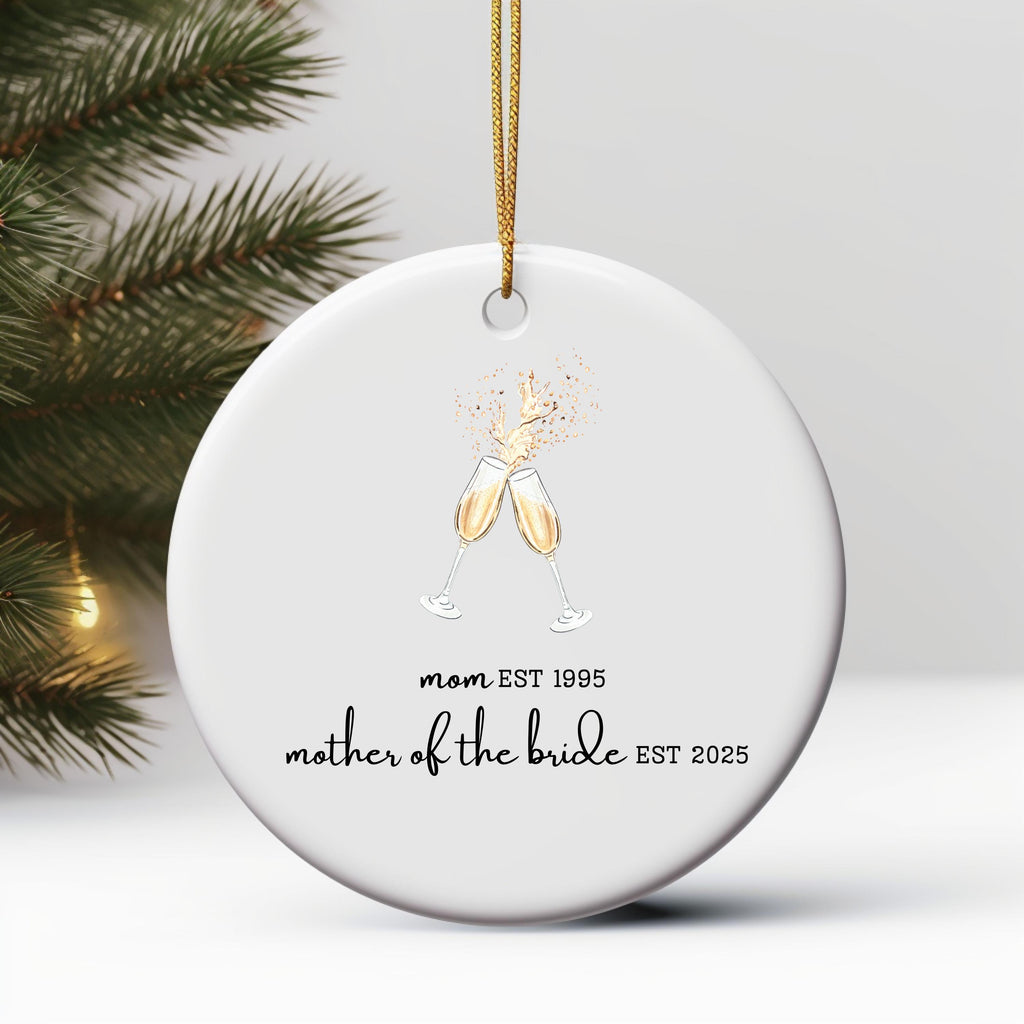 Personalized Gift for Mother of the Bride Custom Ornament Gift for Mom from Bride Gift From Daughter Wedding Keepsake for Mom