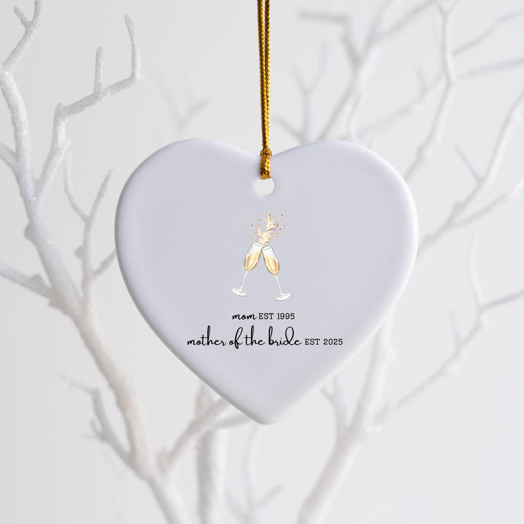 Personalized Gift for Mother of the Bride Custom Ornament Gift for Mom from Bride Gift From Daughter Wedding Keepsake for Mom