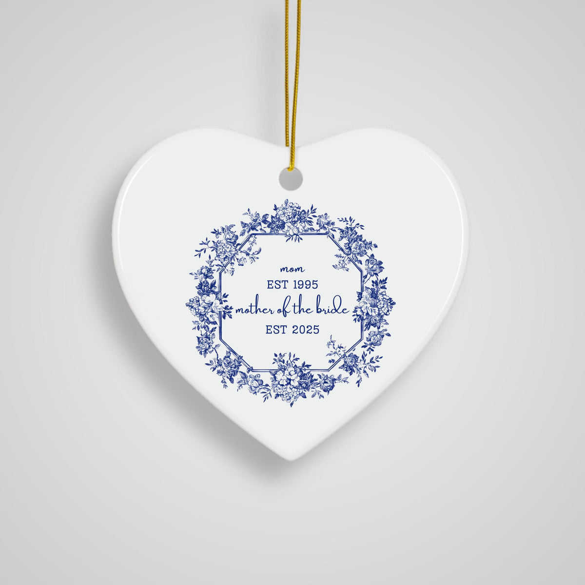 Personalized Gift for Mother of the Bride Custom Ornament Gift for Mom from Bride Gift From Daughter Wedding Keepsake for Mom