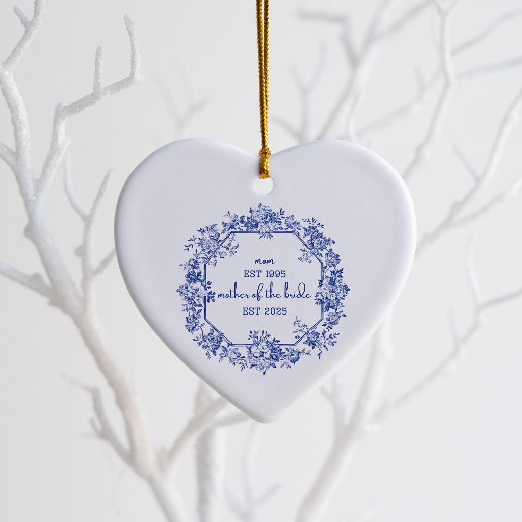 Personalized Gift for Mother of the Bride Custom Ornament Gift for Mom from Bride Gift From Daughter Wedding Keepsake for Mom