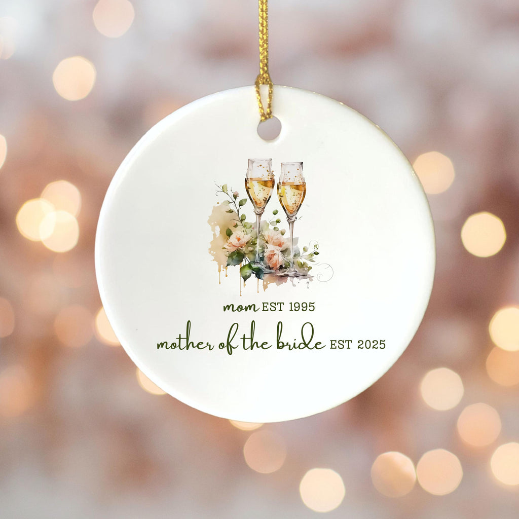 Personalized Gift for Mother of the Bride Custom Ornament Gift for Mom from Bride Gift From Daughter Wedding Keepsake for Mom