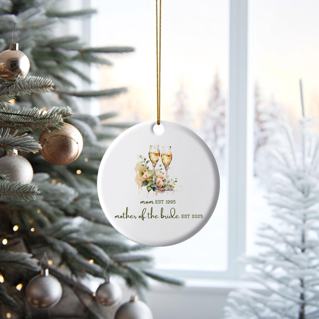 Personalized Gift for Mother of the Bride Custom Ornament Gift for Mom from Bride Gift From Daughter Wedding Keepsake for Mom