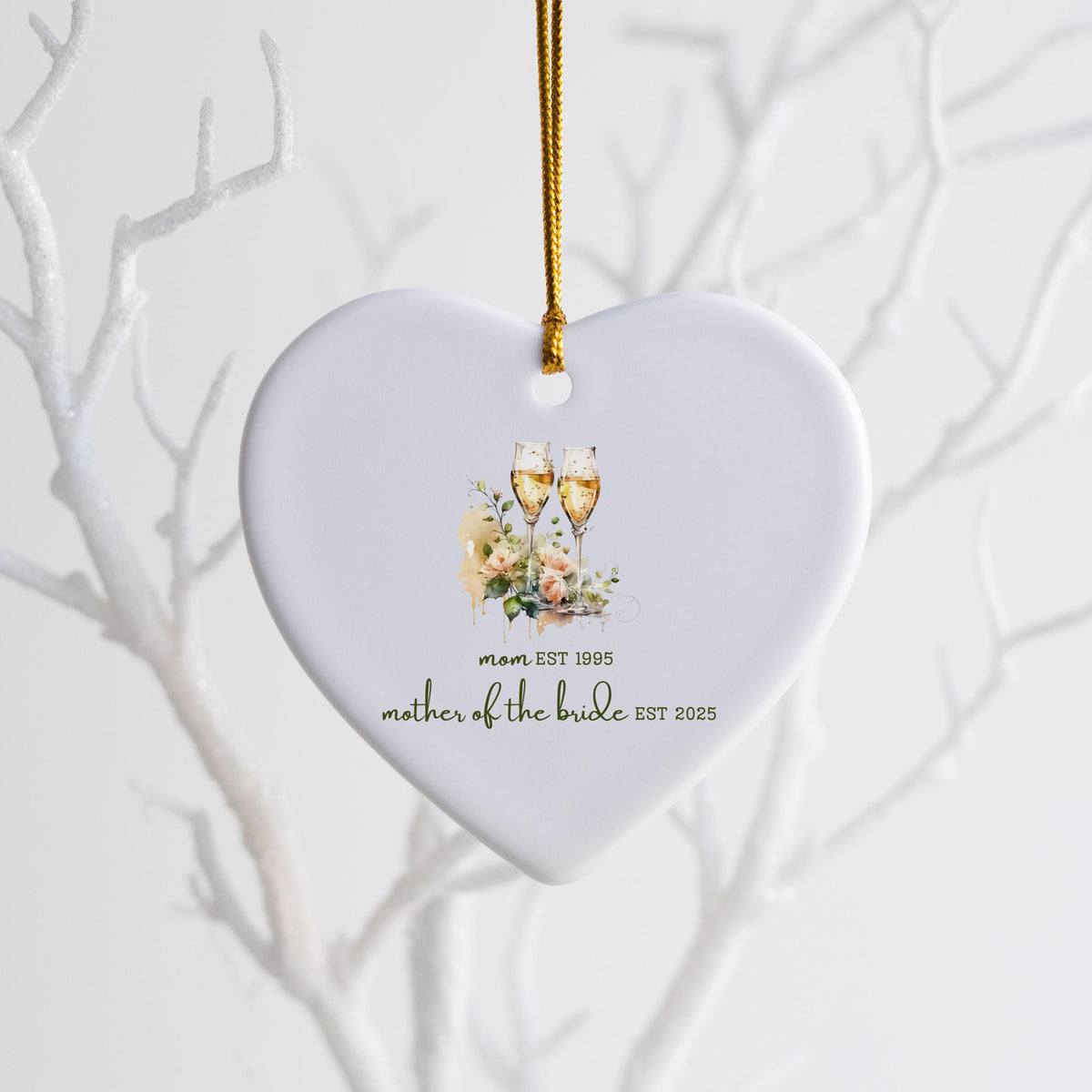 Personalized Gift for Mother of the Bride Custom Ornament Gift for Mom from Bride Gift From Daughter Wedding Keepsake for Mom