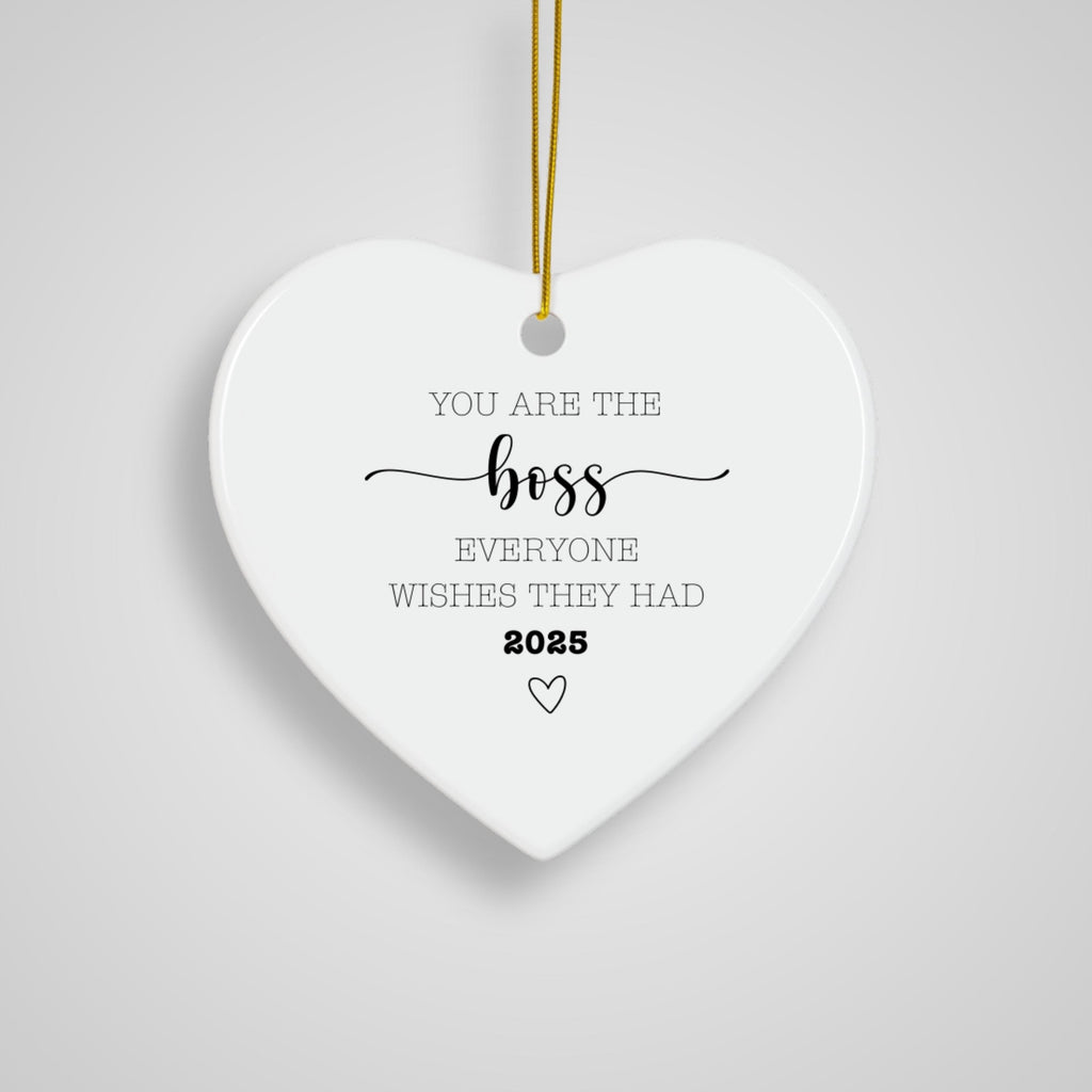 Boss Christmas Ornament Personalized Gift From Employee Manager Gift Xmas Amazing Boss Heartfelt Ornament Custom Boss