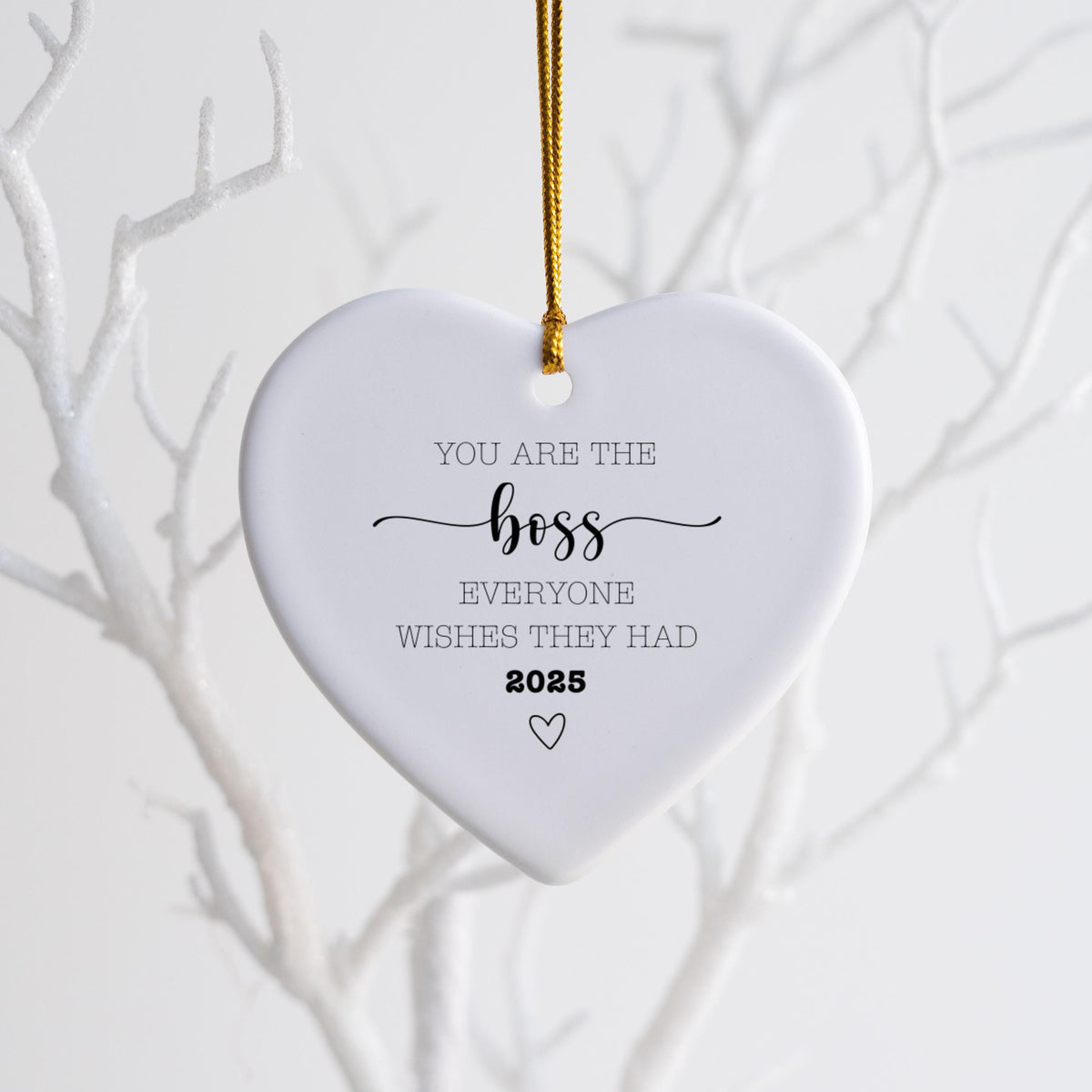 Boss Christmas Ornament Personalized Gift From Employee Manager Gift Xmas Amazing Boss Heartfelt Ornament Custom Boss