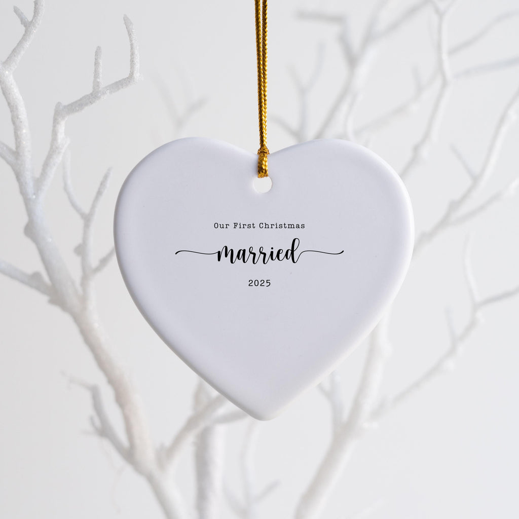 First Christmas Married Ornament First Christmas as Mr & Mrs Christmas Ornament Married Christmas Ornament Gift for Couple We