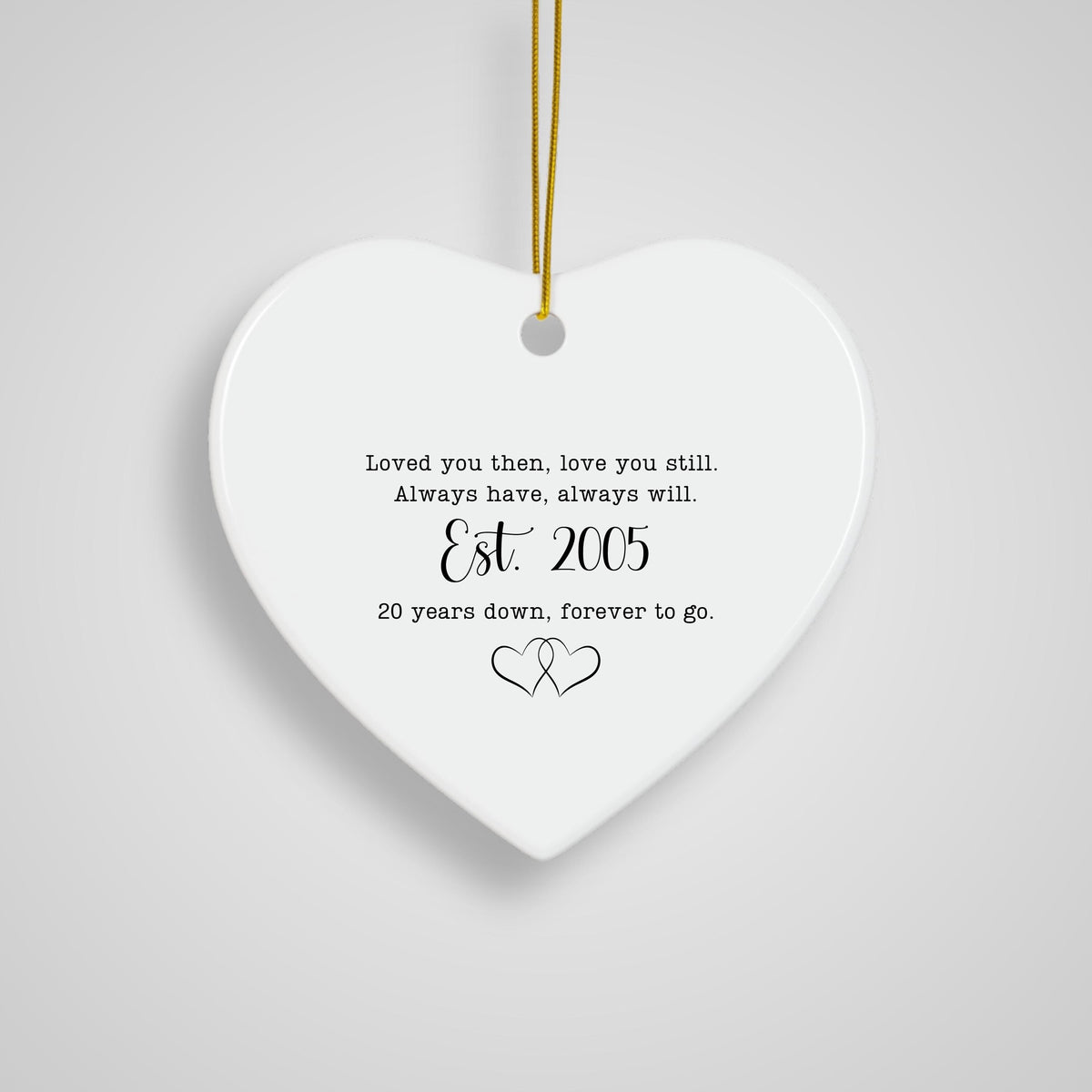 20th anniversary gift 20th ornament anniversary Twentieth anniversary 20 years married gift for parents gift from kids annive