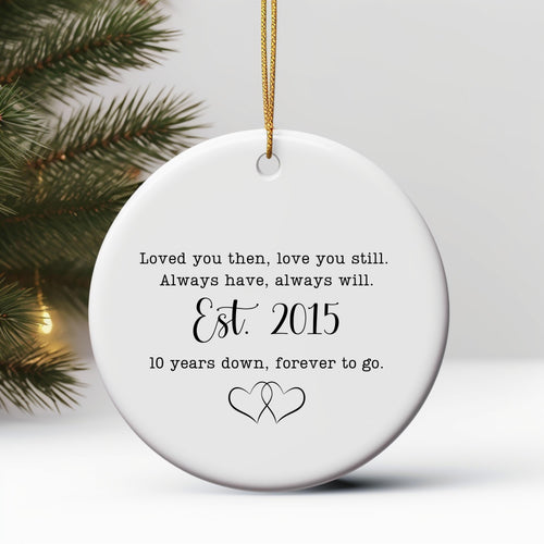 10th Anniversary Christmas Ornament