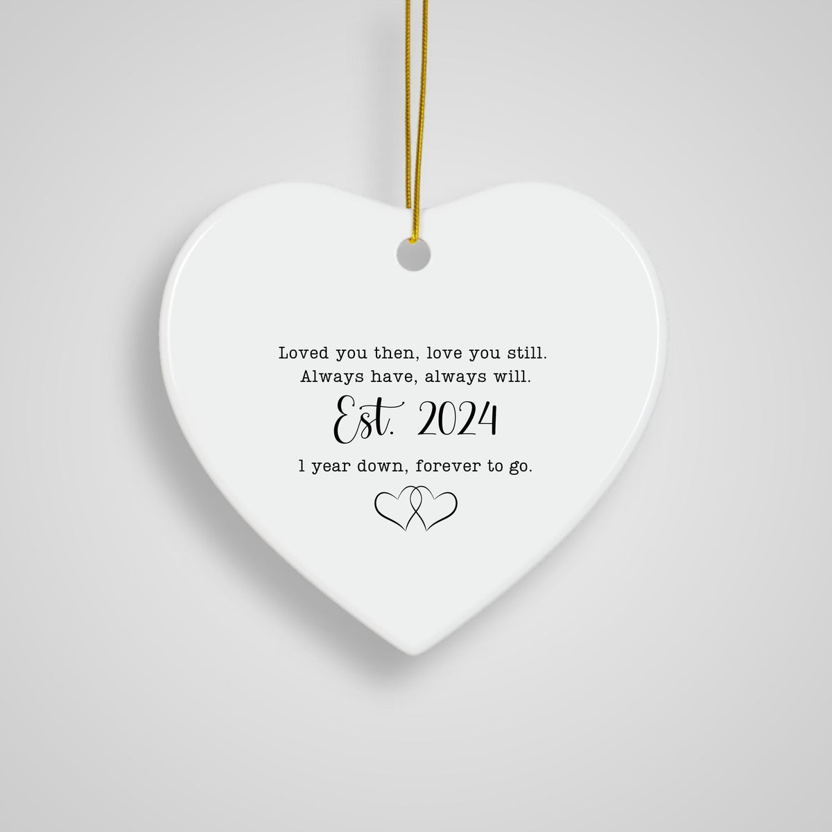 1st anniversary gift 1st ornament anniversary First anniversary 1 year married gift for wife gift for husband sentimental gif