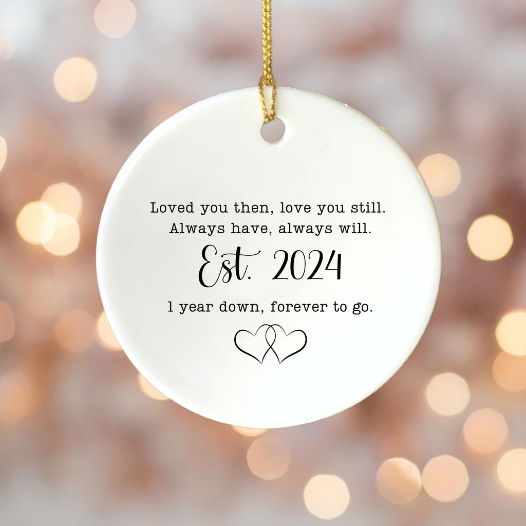 1st Anniversary Keepsake Ornament