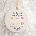 Personalized Teacher Christmas Ornament