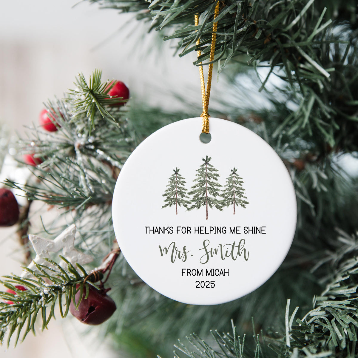 Christmas Ornament for Teacher