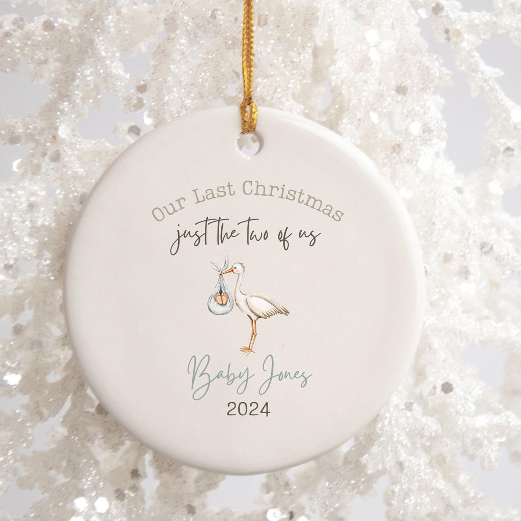 Pregnancy Announcement Ornament Expecting Parents Ornament Parents to Be Gift Baby Announcement Christmas Ornament New Mom Pr
