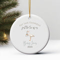 Pregnancy Announcement Ornament Expecting Parents Ornament Parents to Be Gift Baby Announcement Christmas Ornament New Mom Pr