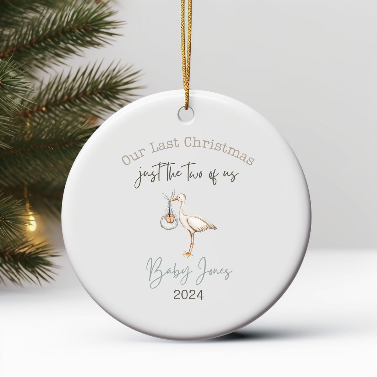 Pregnancy Announcement Ornament Expecting Parents Ornament Parents to Be Gift Baby Announcement Christmas Ornament New Mom Pr