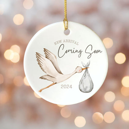 Personalized Pregnancy Announcement Christmas Ornament
