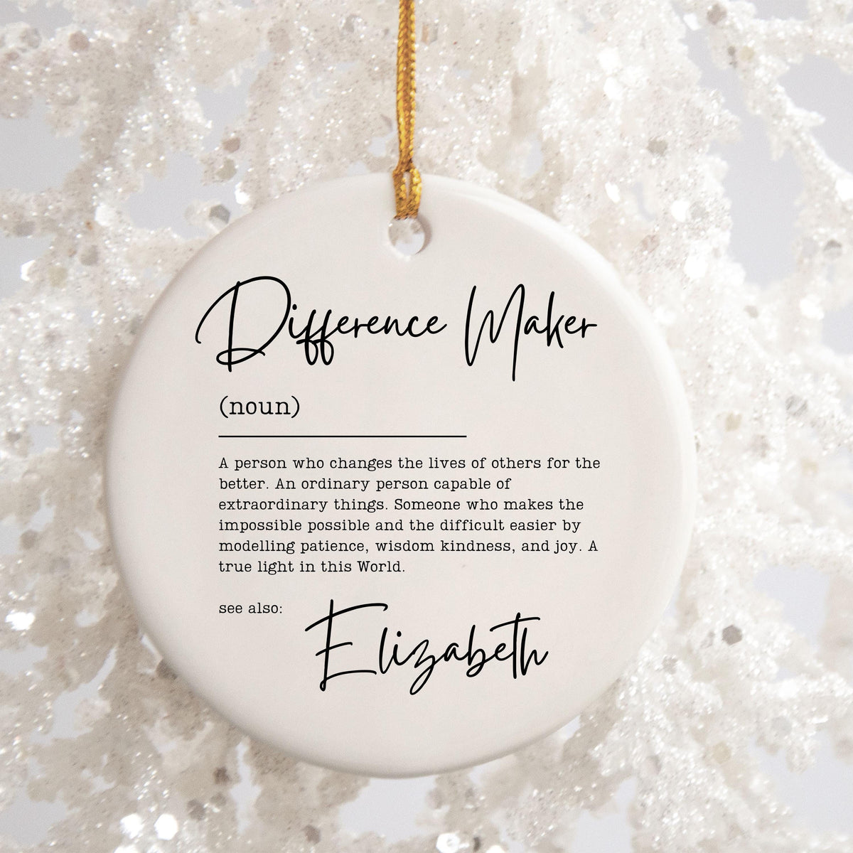 Difference Maker Gift for Teacher Gifts Personalized Thank You Gift Mentor Appreciation Gift Leader Gift for Boss Leaving Gif