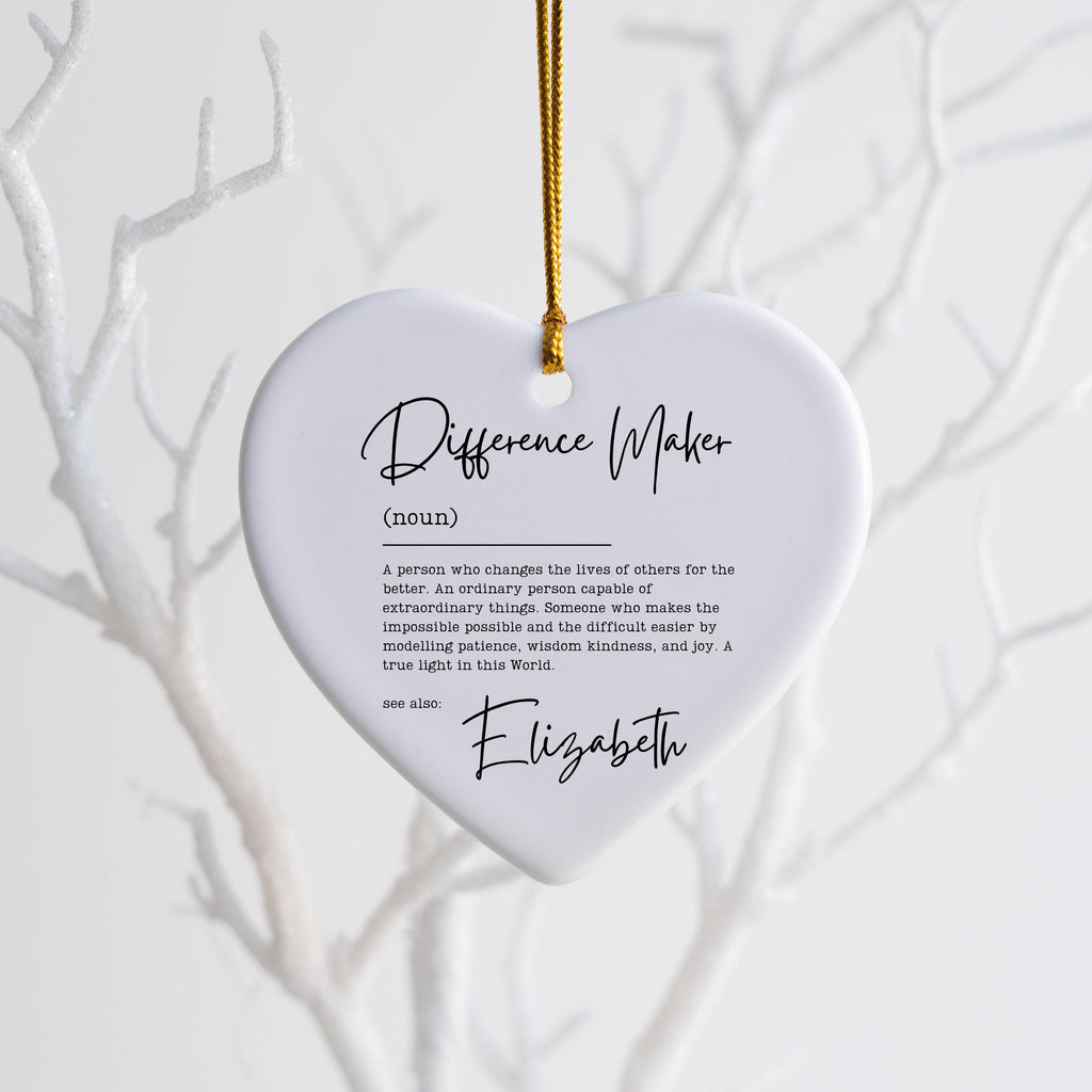 Difference Maker Gift for Teacher Gifts Personalized Thank You Gift Mentor Appreciation Gift Leader Gift for Boss Leaving Gif