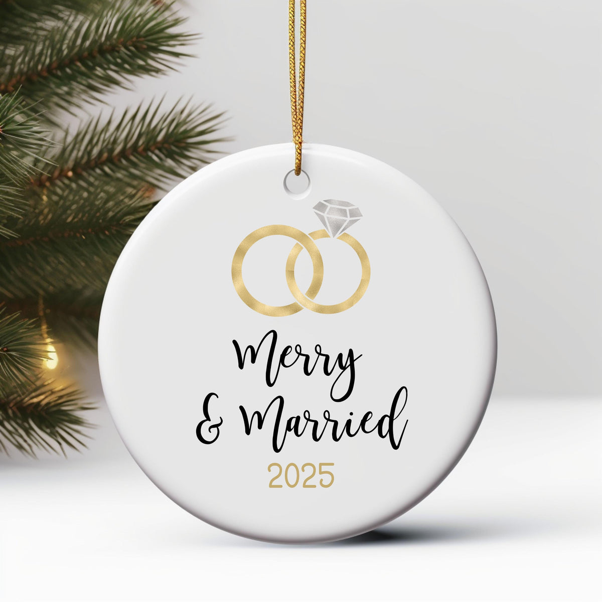 First Christmas Married Ornament Christmas Ornament Wedding Gift for Newlyweds Gift for Couple Christmas as Mr. & Mrs. Christ
