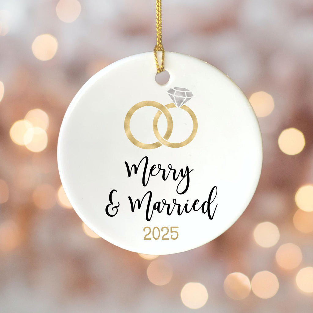 First Christmas Married Ornament Christmas Ornament Wedding Gift for Newlyweds Gift for Couple Christmas as Mr. & Mrs. Christ