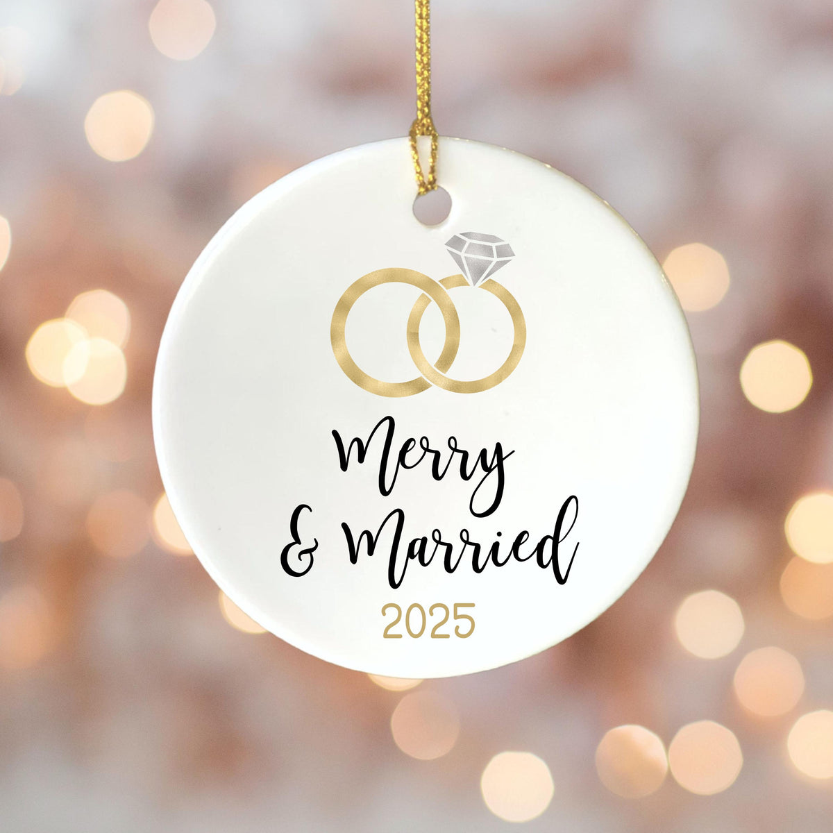First Christmas Married Ornament Christmas Ornament Wedding Gift for Newlyweds Gift for Couple Christmas as Mr. & Mrs. Christ