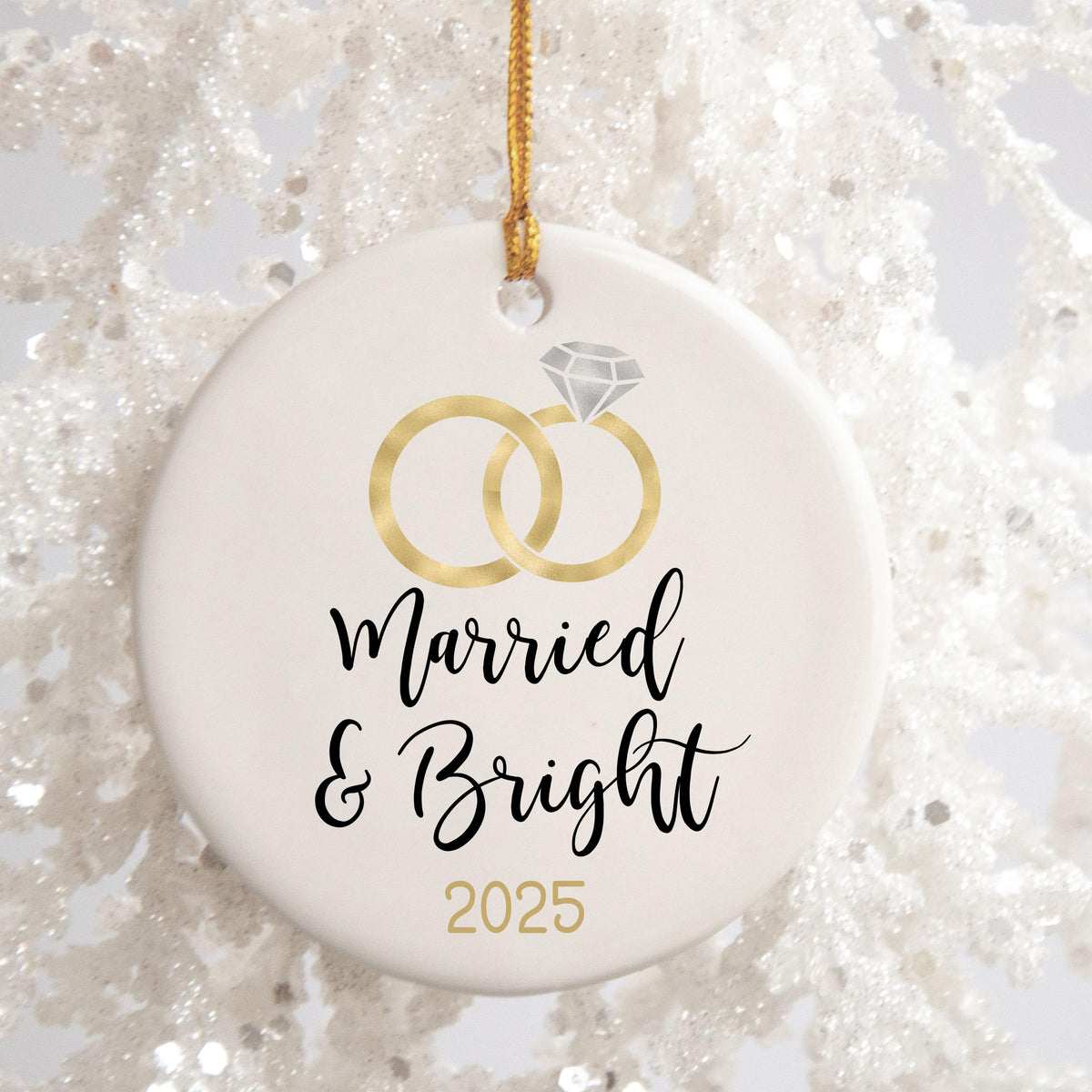 First Christmas Married Ornament Christmas Ornament Wedding Gift for Newlyweds Gift for Couple Christmas as Mr. & Mrs. Christ