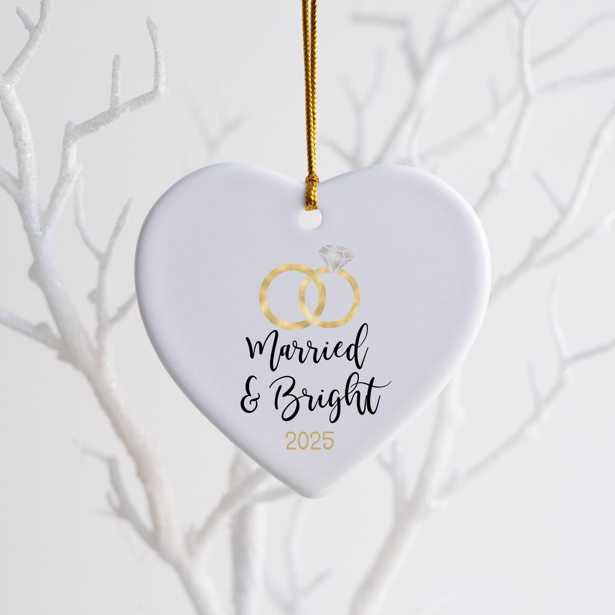 First Christmas Married Ornament Christmas Ornament Wedding Gift for Newlyweds Gift for Couple Christmas as Mr. & Mrs. Christ