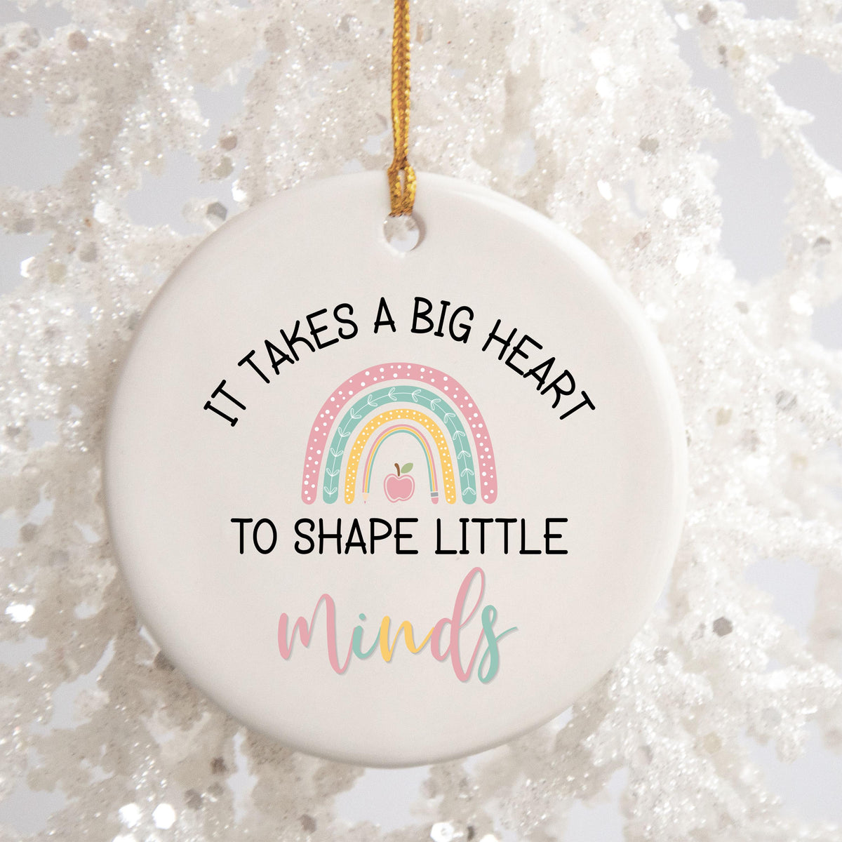 Personalized Teacher Christmas Ornament