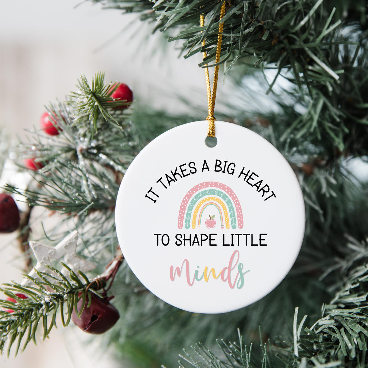 Personalized Teacher Christmas Ornament
