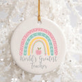 Personalized Teacher Christmas Ornament