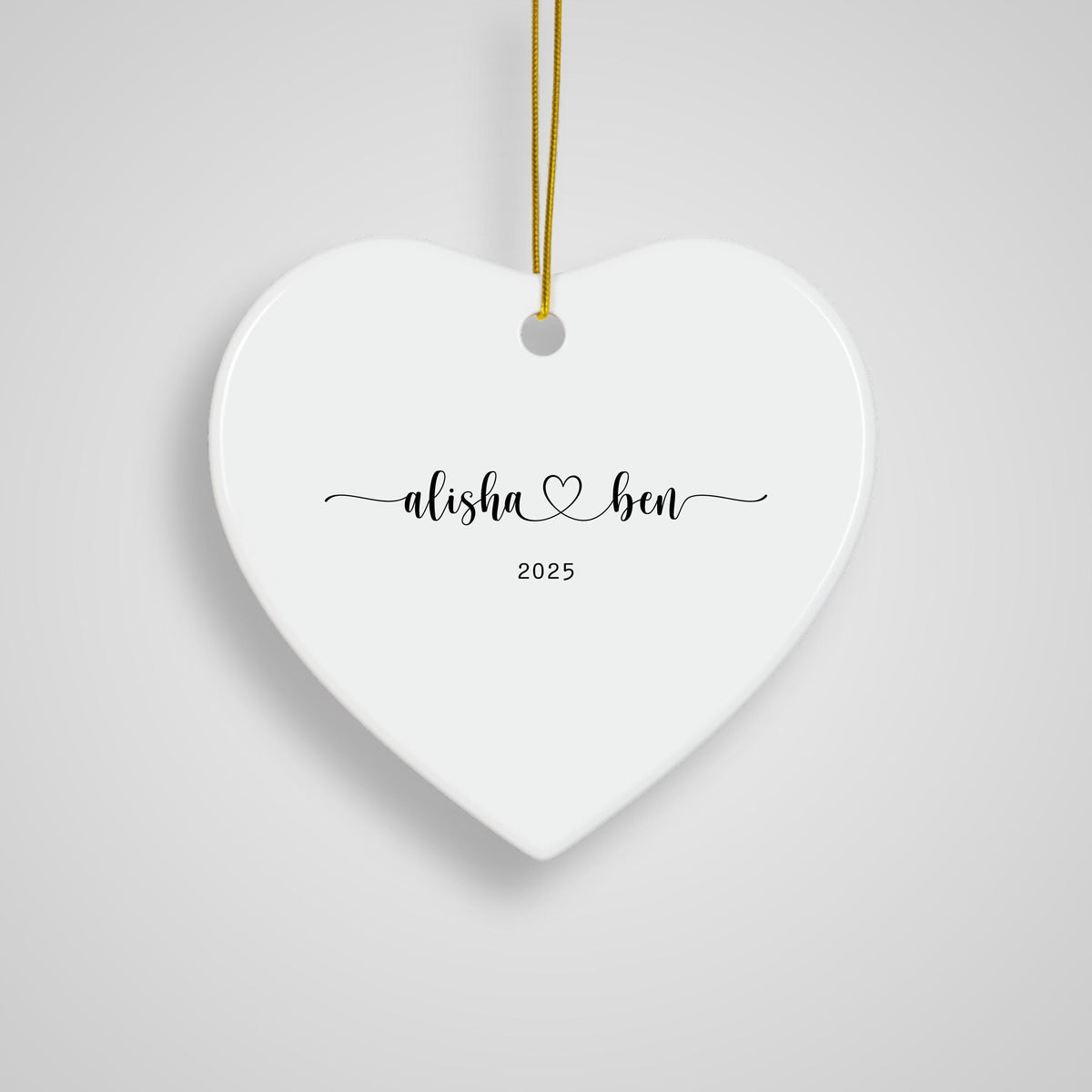 Personalized Couple Christmas Ornament First Christmas Together New Couple Keepsake Christmas Gift for Couple Newlywed Gift E